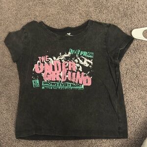 Graphic crop top